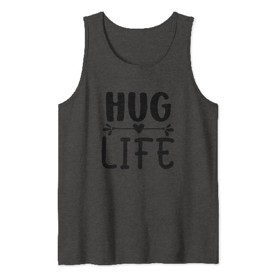 Hug life Heart Tank Tops
