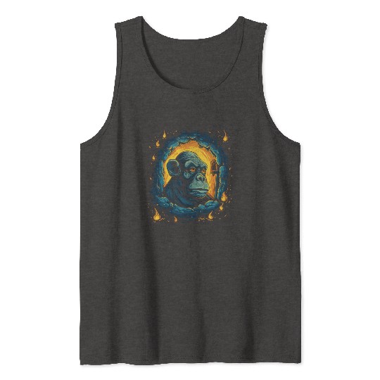 Night of the Starry Dungeon Monkey Tank Tops