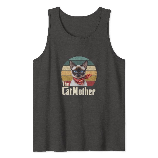 Best Cat Mom Ever Siamese Cat Lover Owner Cat Mama Tank Tops
