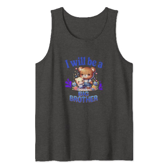 I'm Going To Be A Big Brother Cute Teddy Bears, Tank Tops