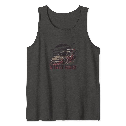 Trashy JDM Street Racer Night Kids Tank Tops