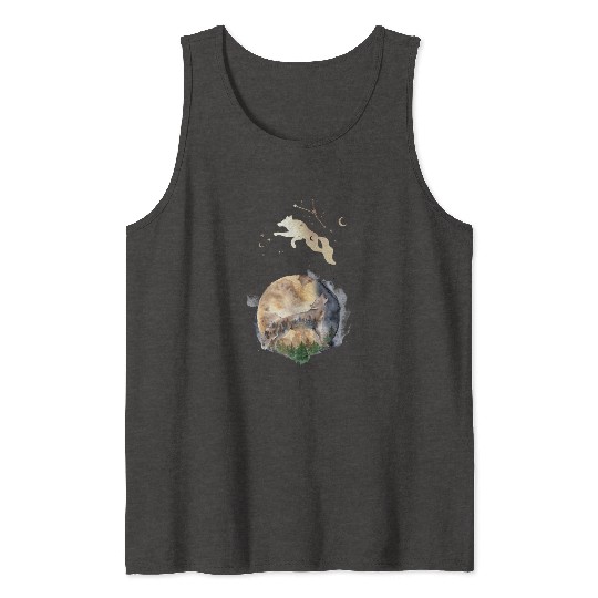 Wolf Moon Magic Tank Tops