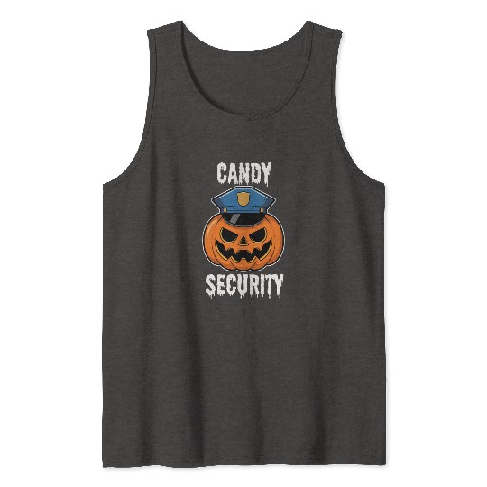 Candy Security Halloween Tank Tops