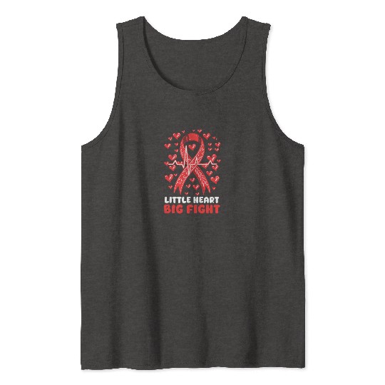 CHD Awareness Little Heart, Big Fight Tank Tops