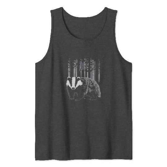 Cottagecore Forest Badge Scene Tank Tops