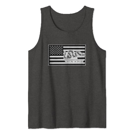 Join Or Die Flag 1776 LIKE US ON FACEBOOK # Tank Tops