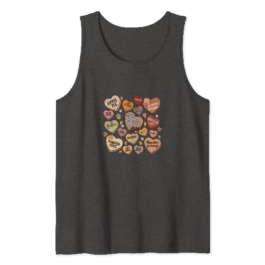 fall candy hearts Tank Tops
