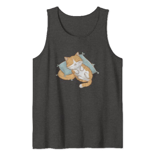 Cozy Cat Nap Tank Tops