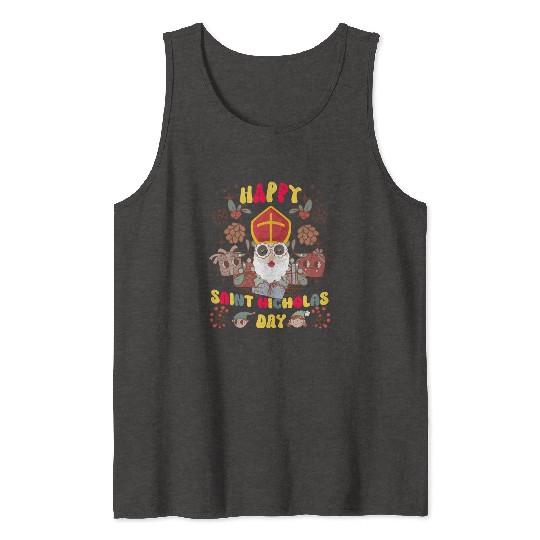 Groovy Saint Nicholas Day logo Tank Tops