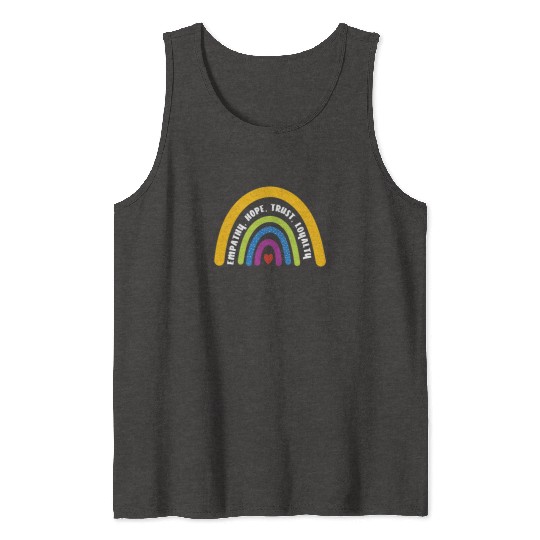 Empathy Hope Trust Loyalty Rainbow Tank Tops