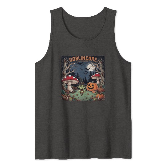 Halloween goblincore enchanted forest goblin Tank Tops