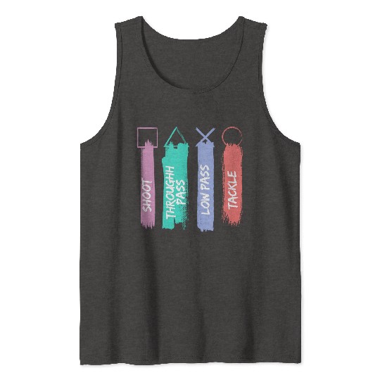 Playstation Button Tank Tops