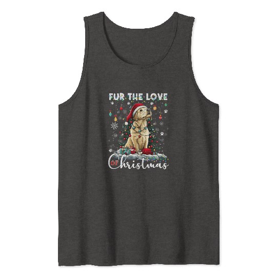 Labrador Retriever Christmas Tree Decorations Dog Tank Tops