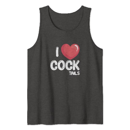 Funny I Love Cocktails 2 Tank Tops