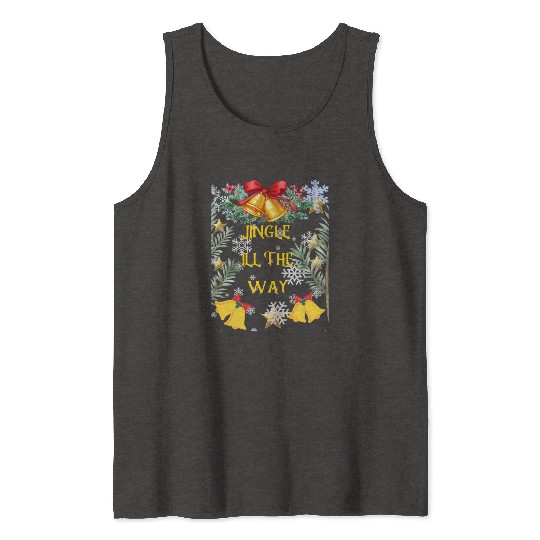 Christmas Cheer in a cup Funny Christmas on Bella Tank Tops