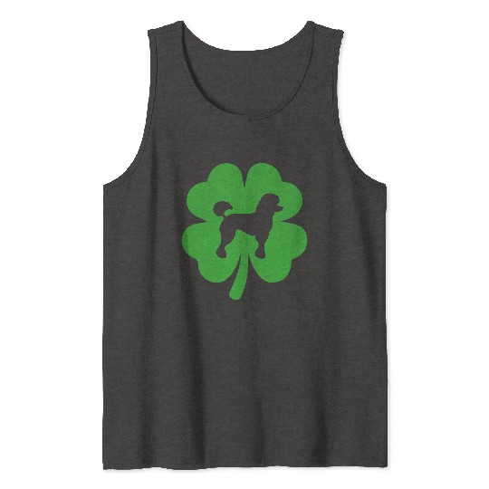 Poodle Shamrock St Patrick's day Dogs Lover Tank Tops