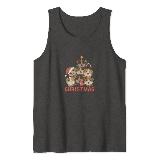Guinea Pig Christmas Tree Merry Christmas Tank Tops