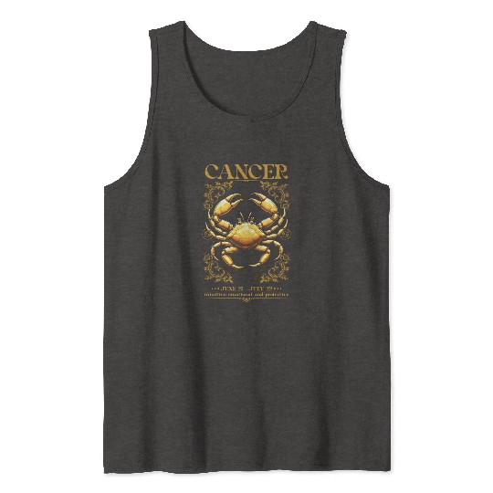 Cancer Zodiac Sign Tank Tops