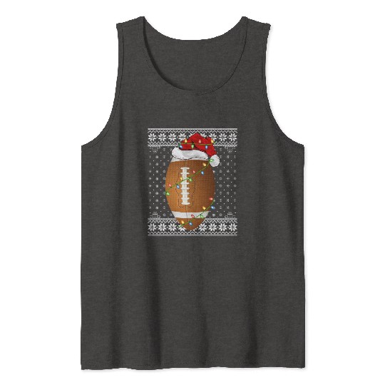 Rugby Player Ugly Christmas Tank Tops