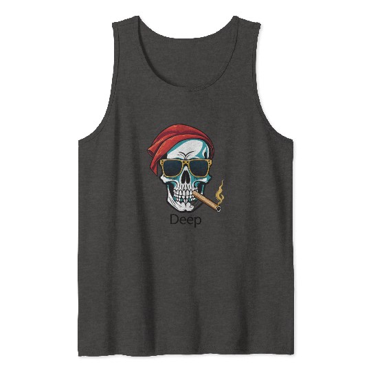 Creative skull design for gift Tank Tops