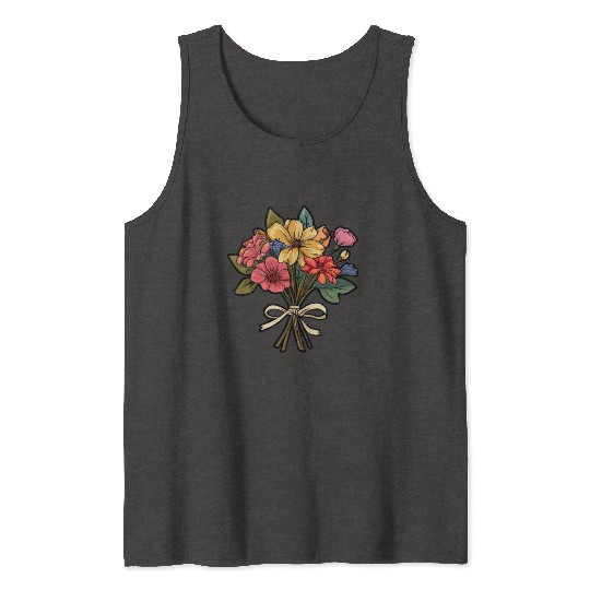 Flower Bouquet Flowers Flowers Tank Tops
