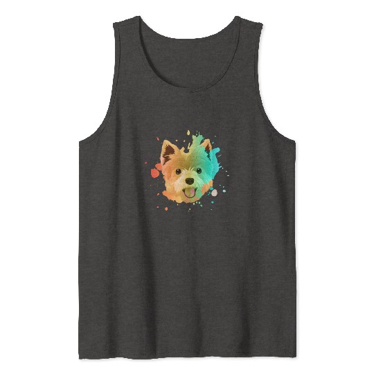 Yorkshire Terrier Colorful Tank Tops