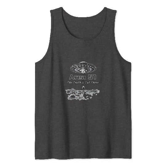 The Truth is Out There: Area 51 - Alien Invasion Tank Tops