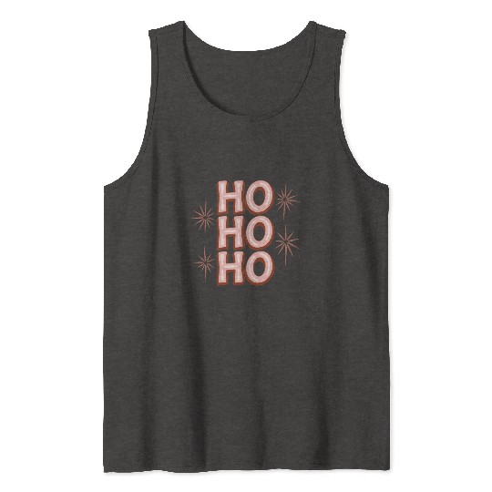 Merry Christmas, Christmas tree retro, Ho Ho Ho Tank Tops
