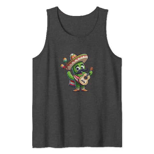 Funny Mexican father's day number one dad Tank Tops