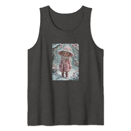 Full body of a realistic sweetness baby chibi girl Tank Tops