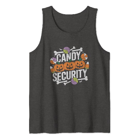 Candy Security Halloween Tank Tops