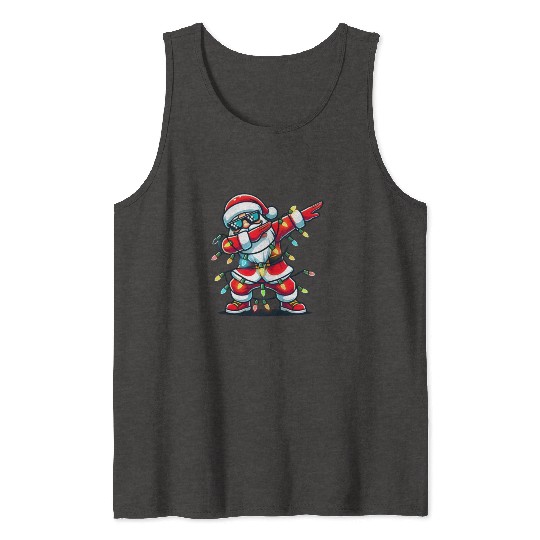 Dabbing Santa Christmas Tank Tops
