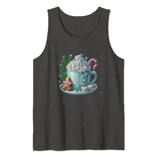 Christmas ice cream, Coquette Chistmas Tank Tops