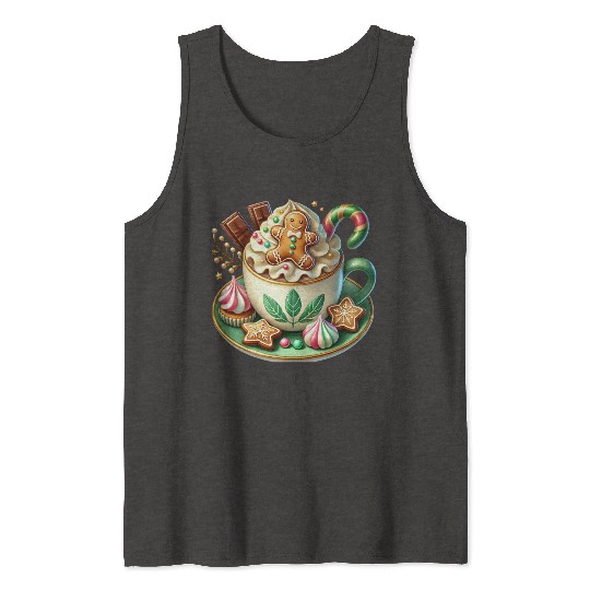 Christmas ice cream, Coquette Chistmas Tank Tops
