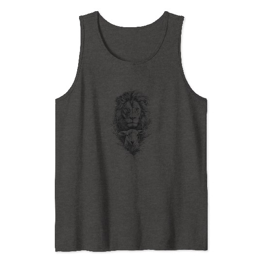 The Lion of Judah and the Lamb of God Tank Tops