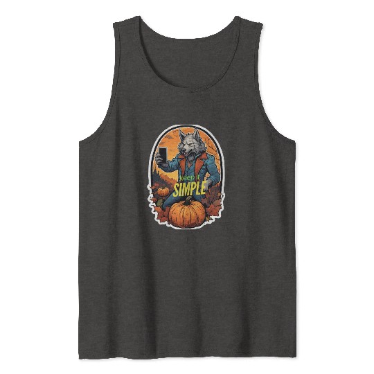 Werewolf Selfie: Pumpkin Patch Edition Unique T-Sh Tank Tops