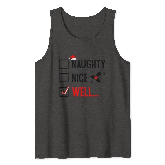 Naughty or Nice Funny Christmas Tank Tops