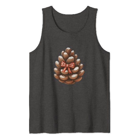 Christmas Coquette Bow, Cute Christmas Tank Tops