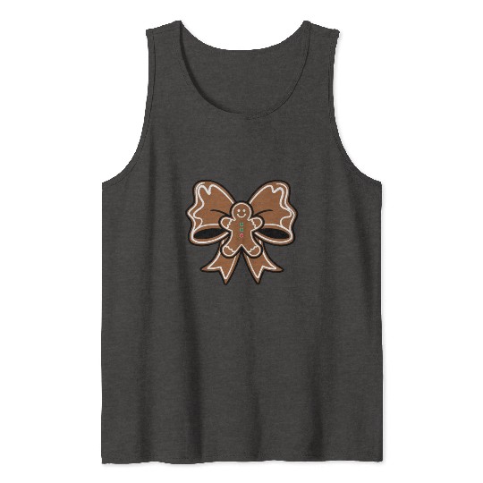 Christmas Coquette bow Tank Tops