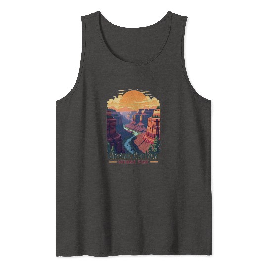 Majestic Grand Canyon: Nature's Masterpiece Tank Tops