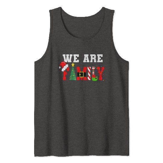 We Are Family Christmas Pajamas Matching Xmas Tank Tops