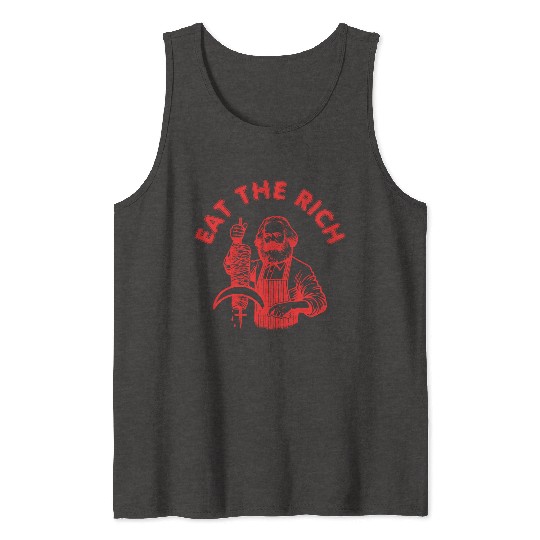 Eat the rich Karl Marx Eat Doner Kebab Rich Tank Tops