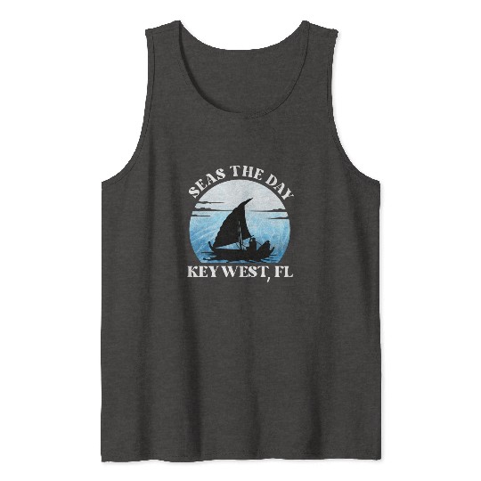 Sunshine-State Florida SEAS DAY KEY-WEST, FL Tank Tops
