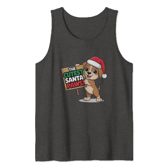 Cutest Santa Paws Tank Tops