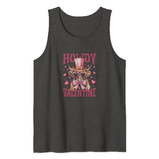 Howdy Valentine Tank Tops