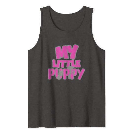 My little Puppy Tank Tops