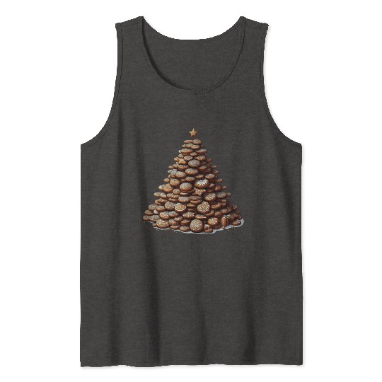 Gingerbread Christmas Tree - Festive Gifts Tank Tops
