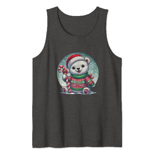 Polar Bear Christmas Sweater - Christmas Gifts Tank Tops