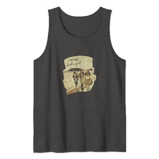 Let’s Go Motivational Korean Design Tank Tops