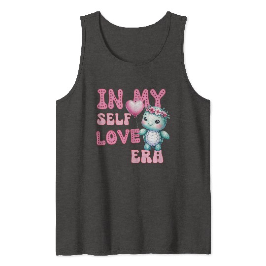 Cute Valentine's day Turtle - In my self love Tank Tops